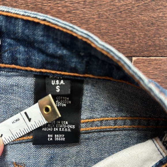 Bebe Y2K Tulip Pocket Denim Mini Skirt Vintage S - Picture 9 of 9